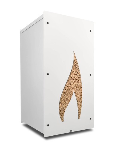 granulebox 55kg white flamme - a stylish addition to your storage solutions