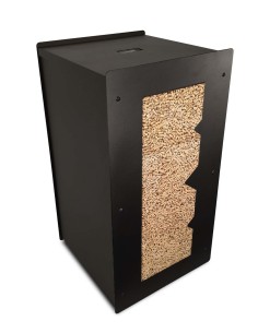 granulebox nivo 55kg black - keep your wood pellets organized