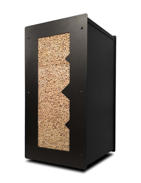 granulebox nivo 55kg black - optimal wood pellet storage solution