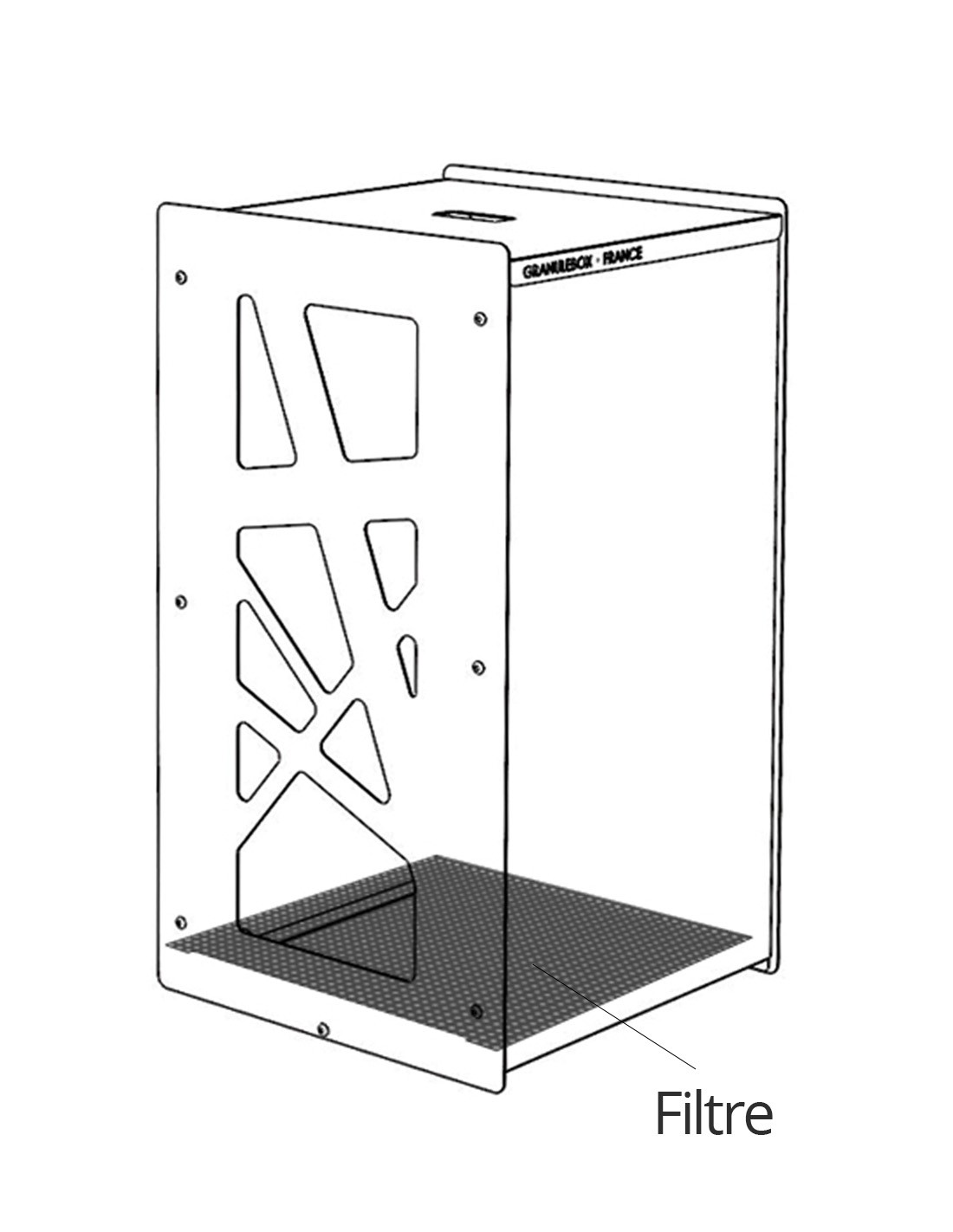 GranuleBox : l'invention d'un bac de stockage à pellets qui filtre