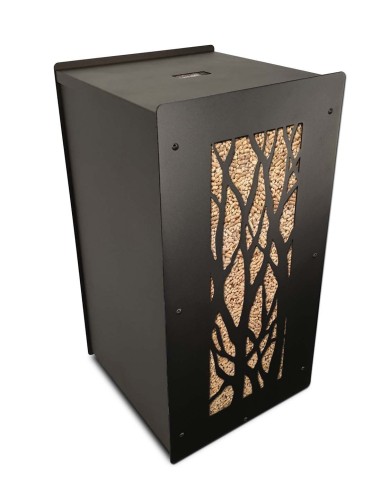 solution de stockage moderne et pratique pour les sacs de granulés de bois
