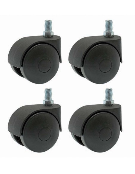 Caster wheel for pellet storage