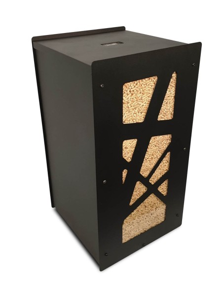 Big pack wood pellet storage Archi black : image