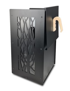 Handle for wood pellet storage 2