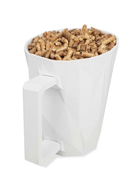 Natural white shovel for pellets made in France