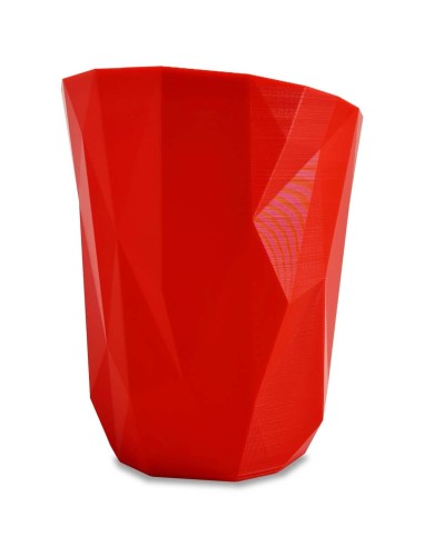 Pelle à pellets rouge et design pour remplir le poêle à pellets facilement