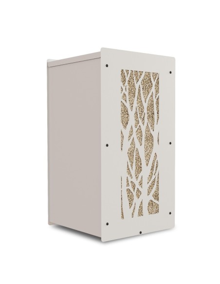 Big pack wood pellet storage white tree model : image