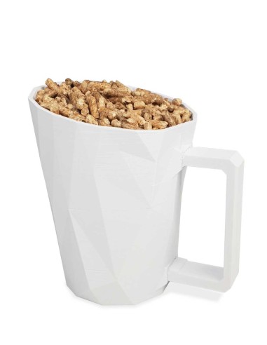 Big pack wood pellet storage white tree model : image