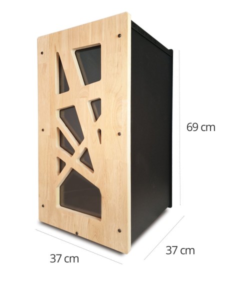 Pellet storage in steel and wood storage made in France