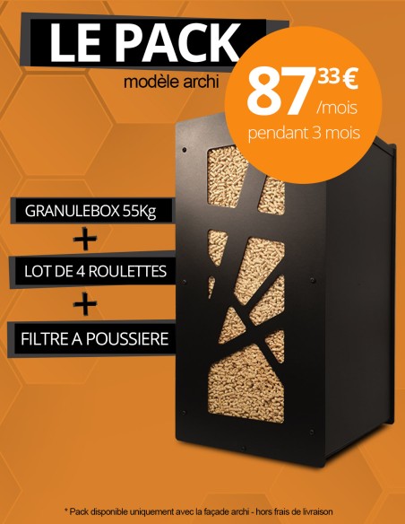 Boite à Granule - Granule Box - Rangement pour Pellets - Fabriqué en France  (Archi Bois)(Capacité de 55kg) : : Bricolage