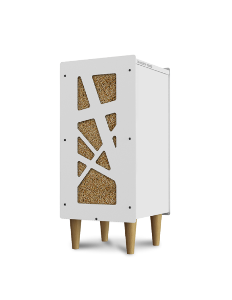 Set of conical wooden legs