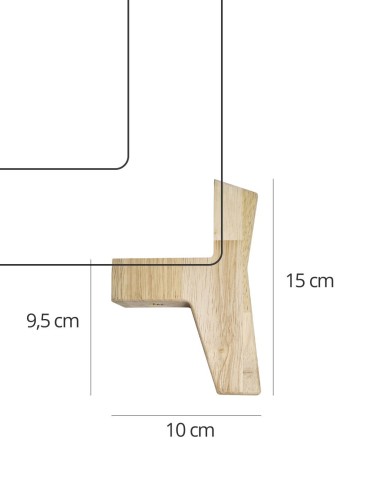 Pied en bois pour stockage pellet