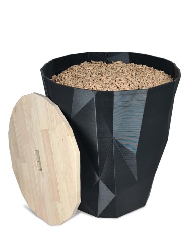 panier à granulés de bois pour intérieur