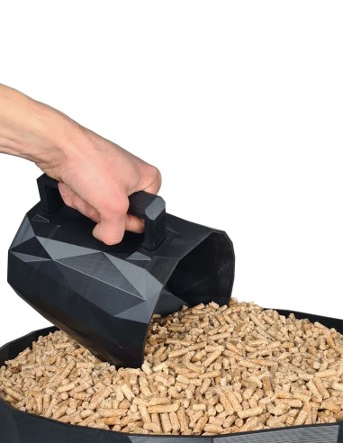 pelle à pellets pour rangement pellets