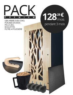 Rangement moderne pour pellets de bois 55kg à Lyon - Granule Box