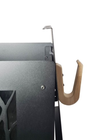 Handle for wood pellet storage