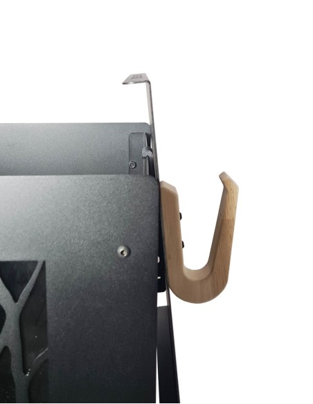 Handle for wood pellet storage