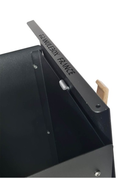 Handle for wood pellet storage