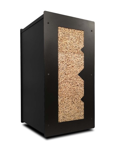 Modern French-designed pellet storage furniture