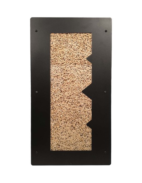 Granulebox home heating accessory for optimal pellet management