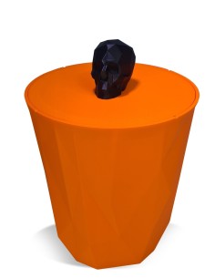 Pouring dry cat food into the 2.5kg orange CrocketBox