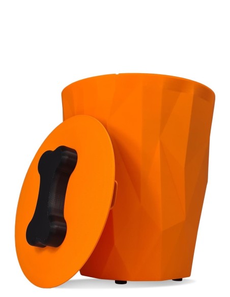 Handle options (bone, paw, skull) for customizing CrocketBox pet food storage.