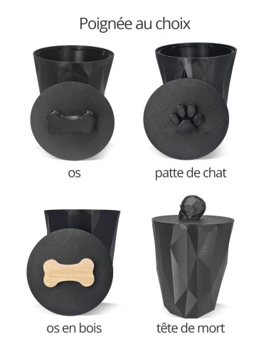 APIE boite à croquettes noir graphite