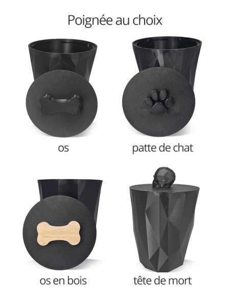 APIE boite à croquettes noir graphite