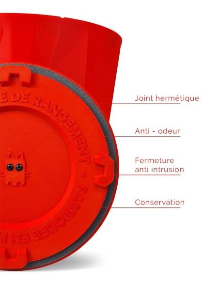 APIE Kibble Box Tomato Red