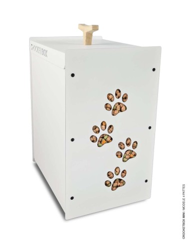 boite à croquettes design en acier