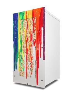 Box à pellets design et artistique pour stocker le granulés de bois 2