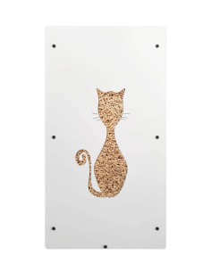 Wood pellet storage 55kg white cat 2