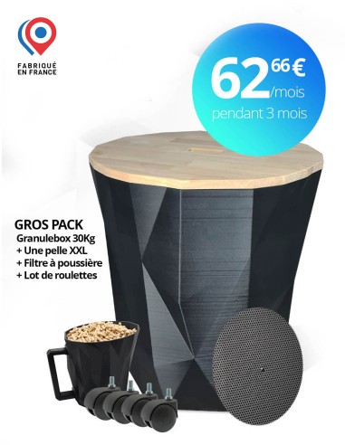 Gros pack stockage pellet 30Kg