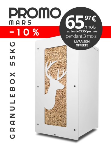 Granulebox 55kg blanc CERF