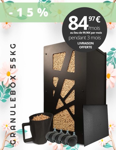Gros pack réservoir pellets Archi noir