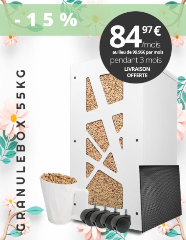 Gros pack stockage pellets Archi Blanc