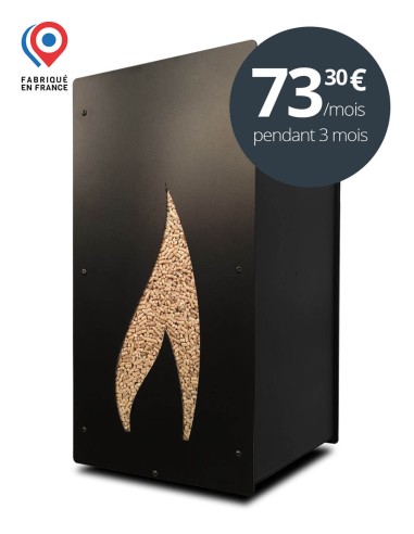 Granulebox 55kg noir FLAMME