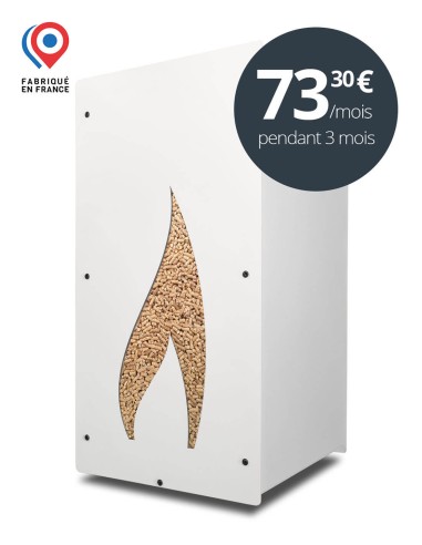 Granulebox 55kg blanc FLAMME