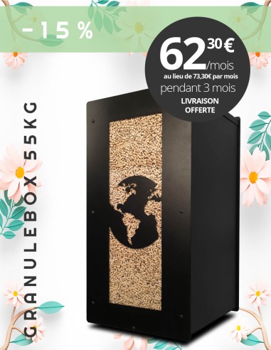 Granulebox 55kg noir WORLD