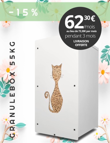 Granulebox 55kg blanc FELIX