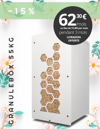 Granulebox 55kg blanc OCTO