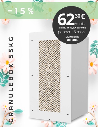 Granulebox 55kg blanc LABY