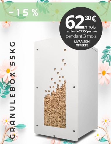Granulebox 55kg blanc NUMERIK