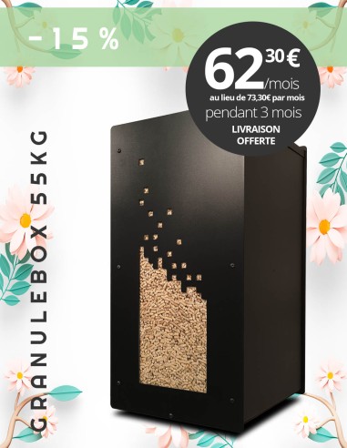 Granulebox 55kg noir NUMERIK