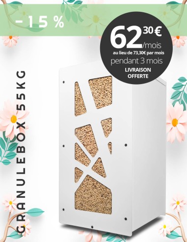 Granulebox 55kg blanc ARCHI