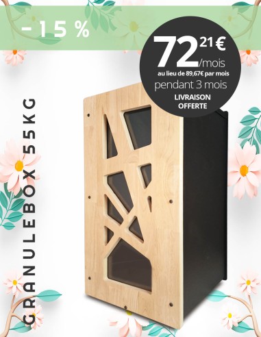 Granulebox 55kg noir ARCHI Evea