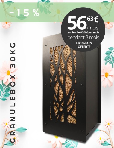 Granulebox 30kg noir ARBRE