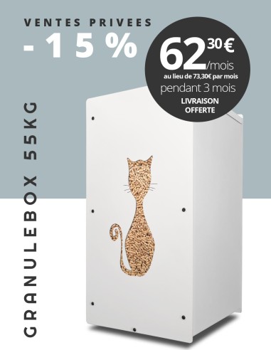 Granulebox 55kg blanc FELIX