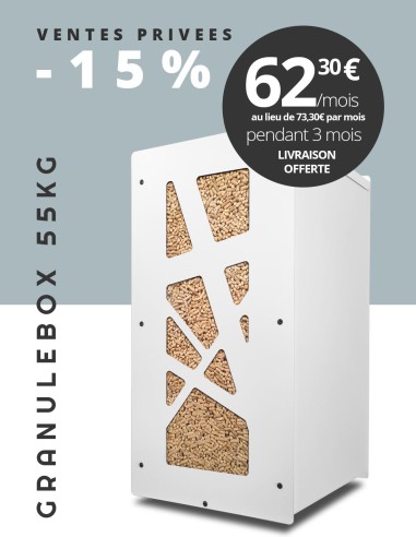Granulebox 55kg blanc ARCHI