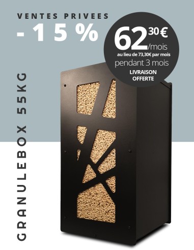 Granulebox 55kg noir ARCHI